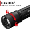 image:imageCoast XP11R 2600 Lumen USBC Rechargeable LED Flashlight with Slide Focusand Pure Beam Focusing Optic 4 Light Modes BlackBlack
